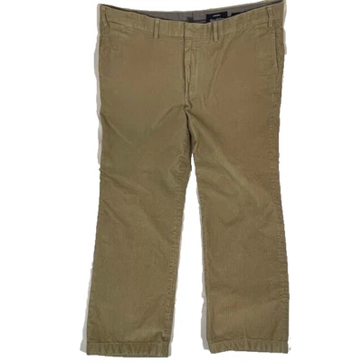 Lands' End Corduroy Pants Men's 42R Brown Wide Legs Traditional Fit - Image 1 of 4