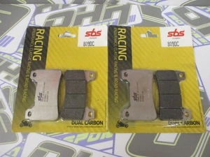 SBS Dual Carbon Racing Track Front Brake Pads for HEL Performance Brake Calipers - Picture 1 of 1