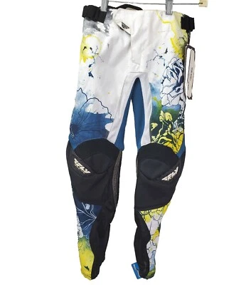 Pantalones Fly Racing Kinetic Juvenil Amarillo Teal Motocross Motocicleta Talla 22 Carrera Nuevos con Etiquetas Foto 1 de 4