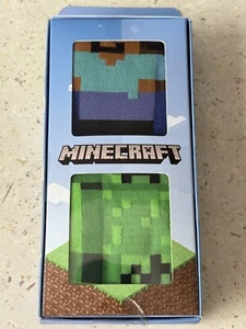 Minecraft 2 Pack of Cotton / Polyester Soxs - Size 7-11 - Picture 1 of 2