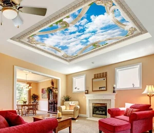 3D Wolken H1940 Decke Tapete Wandbilder Wandbild Aufkleber Deco Erin 23 - Picture 1 of 5