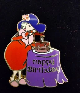 Red Hat Society “Happy Birthday” Lapel Pin - Picture 1 of 6