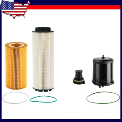 Oil & Fuel Filter Set Fit For MX-13 EPA13 Engine 1948921 1922496 1982821 2277129 Foto 1 de 4