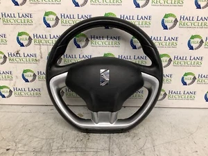 2012 CITROEN DS3 MK1 A55 - LEATHER FLAT BOTTOM STEERING WHEEL - FMC 22A22B - Picture 1 of 4
