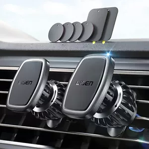 2 Pack Universal Car Mobile Phone Holder Magnetic Air Vent For iPhone Samsung - Picture 1 of 24