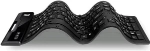 Adesso SlimTouch 232 Waterproof Flexible Keyboard USB Antimicrobial Black - Picture 1 of 12