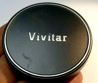 Vivitar 55mm Lens Front Cap Slip on metal dust protective cap - Image 1 of 4