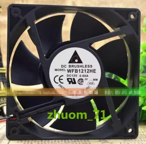 1PC Delta 12038 12cm WFB1212HE 12V 0.6A Server high air volume cooling fan - Picture 1 of 3