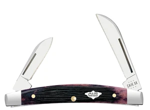 Case XX Coltelli Piccolo Congresso Barnboard Osso Viola 9704 Coltello Tascabile Inox - Foto 1 di 3
