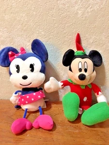 Menge 2 Plüsch Mickey und Minnie Mouse, kostenloser Versand - Bild 1 von 5