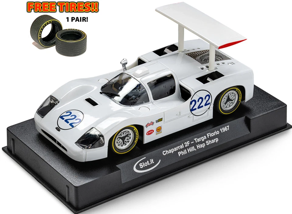 Slot It SICA46B Chaparral 2F Targa Florio 1967, #222 1:32 Slot Car Nuevo Foto 1 de 4