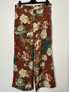 Chicos Palazzo Hose weites Bein Gr. 1,5R/10R Eastern Bouquet Blumen Hippie Bauer - Bild 1 von 4