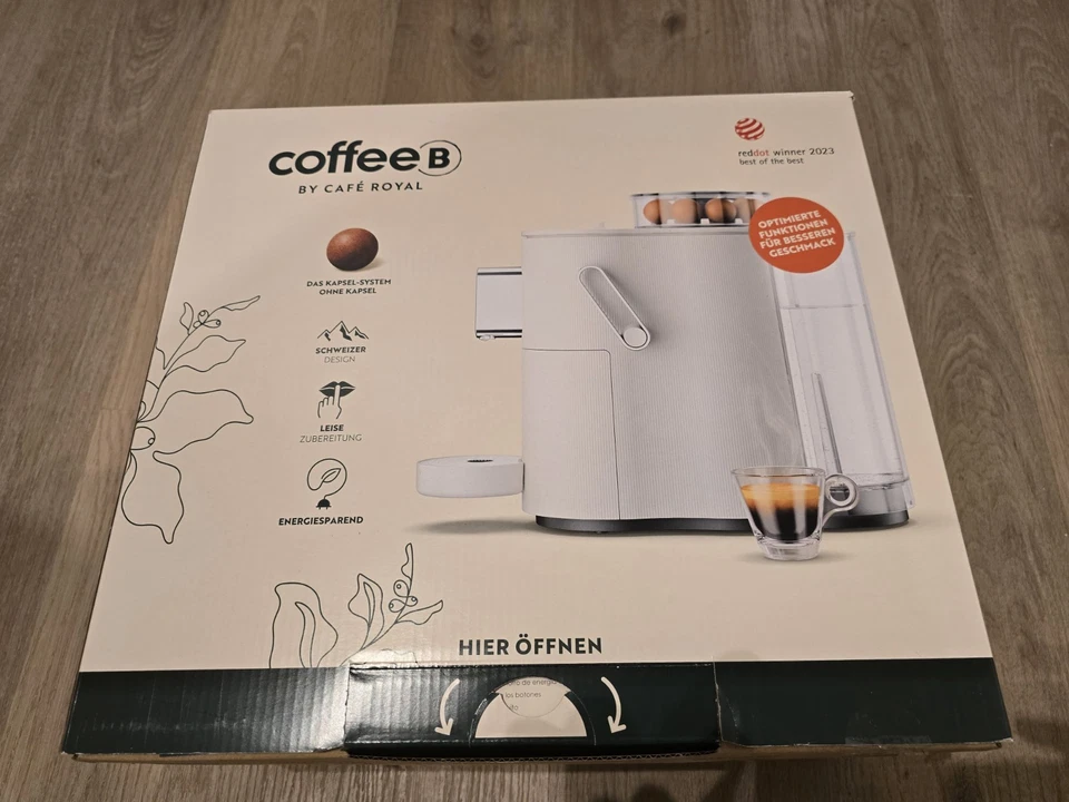 Coffee B Globe Kaffeemaschine Weiß Cafe Royal - Bild 1 von 1