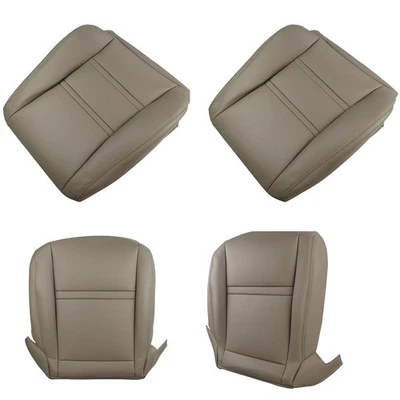 4PCS Tan Driver & Passenger Seat Covers For Toyota Land Cruiser 1990-1997 — 第 1/4 张图片