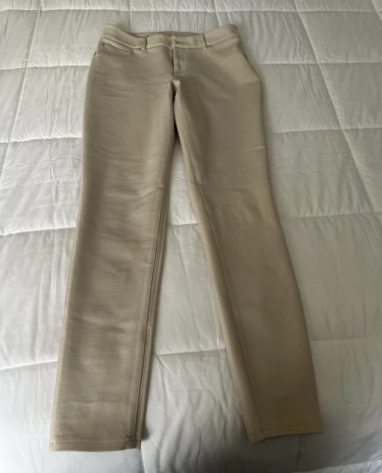 Para mujer INC International Concepts BNWT sapo beige pierna ajustada ajuste regular talla 8 Foto 1 de 4