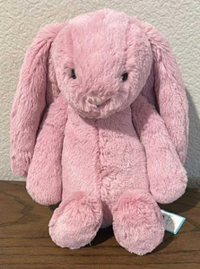 Jellycat Medium Bashful Tulip Pink Bunny AUTHENTIC Stuffed Animal Rabbit NWT - Picture 1 of 4