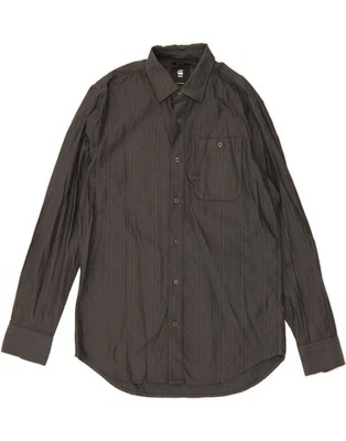 G-STAR Mens Slim Fit Shirt Large Grey Striped BK02 - Image 1 of 3