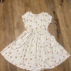 Girls ice cream dress with pockets Emma And Elsa Girls Size 7 - Picture 1 of 5
