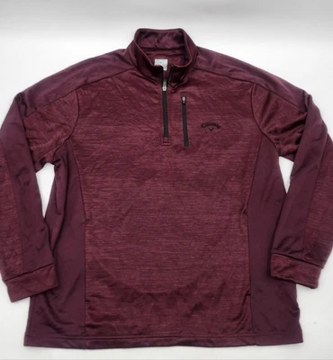 Camisa Pullover de Golf Callaway 1/4 Cremallera Para Hombre Talla L Rendimiento Con Bolsillos  Foto 1 de 4