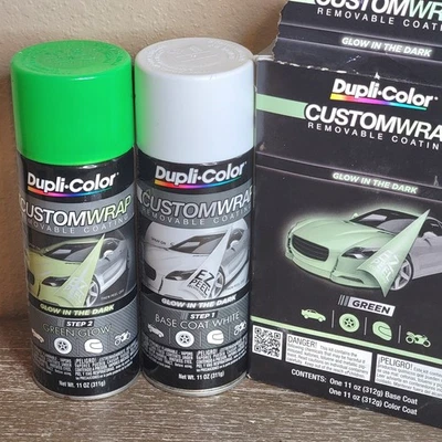 Kit Envoltura Personalizada Duplicolor CWRC871 Brilla en la Oscuridad Verde - Recubrimiento Extraíble Foto 1 de 4