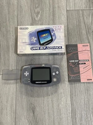 Nintendo Game Boy Advance GBA Glacier Handheld Console In Box US Seller - Image 1 of 4