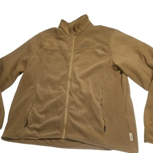 Quechua Jacket Mens XL 2XL Brown Fleece Full Zip Stratetmic Decathlon Hiking - Picture 1 of 8