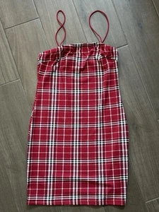 Shein Schlupfkleid Small S schwarz/rot Spaghettiträger gebraucht, in einwandfreiem Zustand - Bild 1 von 5
