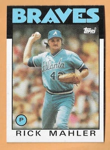 RICK MAHLER ATLANTA BRAVES #437 - TOPPS NM-MT 1986 - Foto 1 di 2