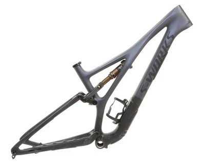 Cuadro de carbono Specialized S-WORKS Stumpjumper 2022 cuadro S4 L azul polvoriento demostración Foto 1 de 4