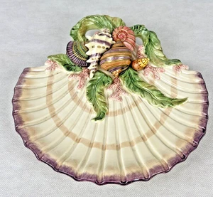Fitz & Floyd Oceana Seashell Scallop Design 11 x 9 Dish Bowl Wall Hanging - Picture 1 of 13
