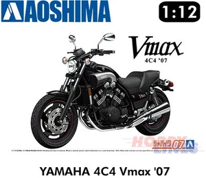 YAMAHA Vmax 4C4 '07 Bike#7 motorcycle 1:12 model kit super detail AOSHIMA 06230 - Picture 1 of 4