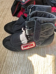 simpson racing gear shoes size 10 gloves and racing boots for drag racing - Picture 1 of 5