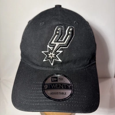 Sombrero ajustable negro NBA San Antonio Spurs New Era 9TWENTY Foto 1 de 4