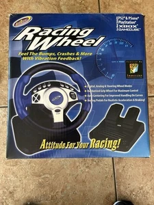 New In Open Box Racing Wheel Compatible With Play Station 2, Play Station, Xbox - Picture 1 of 1