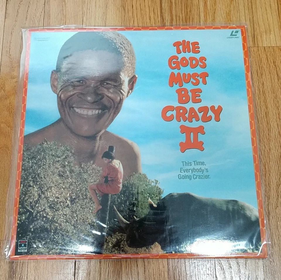THE GODS MUST BE CRAZY II Laserdisc LD VERY GOOD CONDITION RARE PART 2 TWO FUNNY Foto 1 de 4