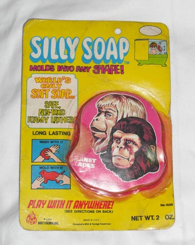 PLANET OF THE APES 1974 SILLY SOAP Hot Items inc sealed on card cornelius zaius Cover
