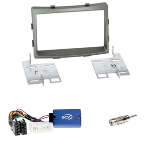 Ssangyong Rodius ab 2013 2-DIN Radioblende dunkelsilber + Kenwood LFB-Adapter  - Bild 1 von 1