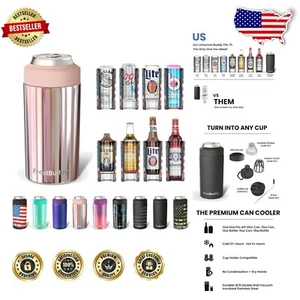 Stylish Universal Can Cooler: Enjoy Hot Coffee & Cold Drinks Anywhere, Anytime - Picture 1 of 9