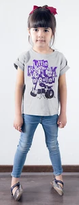 Little Rock 'N Roller Drums Guitar Punk Metal Unisex T-Shirt Drums Rock Music - Picture 1 of 3