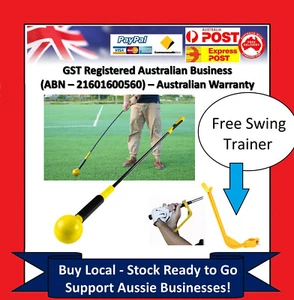 1.2m Golf Swing Stick Training Aid Trainer Strength Speed Practice Warm Up Tempo - Picture 1 of 9