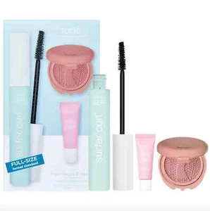 Tarte Fresh Faced & Festive Must Haves Set w/ Full Size Surfer Curl Mascara -NIB - Picture 1 of 3