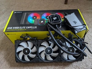 CORSAIR iCUE H150i ELITE CAPELLIX XT 3x120mm Liquid CPU Cooler (inc CORE unit) - Afbeelding 1 van 4