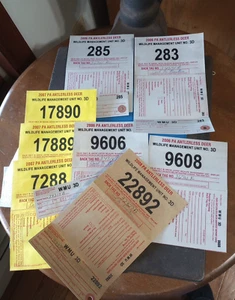 Lot 2006+07 &08' Antlerless Deer PA Hunting License Tags -Some W/Consecutive #'s - Picture 1 of 12