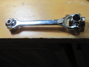 THORSEN DOG BONE SAE 8 SOCKET SWIVEL HEAD WRENCH 3/8" -  13/16" MAGNET TOOL - Picture 1 of 12