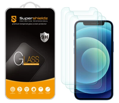 3X Supershieldz Tempered Glass Screen Protector for Apple iPhone 12 Mini 5.4" - Image 1 of 4