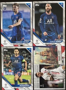 2021-22 Topps UEFA Champions League Paris Saint-Germain Lot of 4 (RC + Insert) - Picture 1 of 2