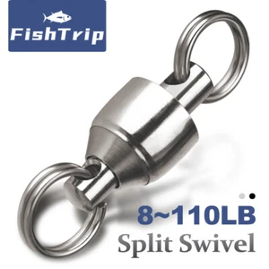 Rodamiento de bolas giratorios de pesca de acero inoxidable anillos divididos pesca de agua salada - Imagen 1 de 19