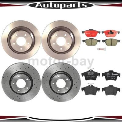 Front Rear Brake Pads and Rotors For Mazda 5 2010 2009 2008 2007 2006 Brembo Foto 1 de 4