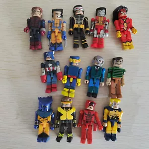 13 piezas Minimates Marvel Wolverine Capitán América Bestia Hombre de Arena Daredevil - Imagen 1 de 3