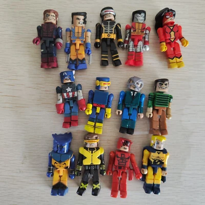13pcs Minimates  Marvel  Wolverine Captain America Beast Sandman  Daredevil - Image 1 of 3